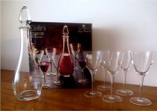 For Sale The Cellini Set! Blown Crystal Glasses image 2