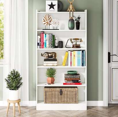 5 Tier Wooden Open Bookshelf image 10