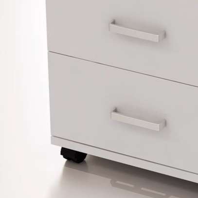 Storage Cabinet:3-Drawers Movable Office Under Desk Cabinet image 10
