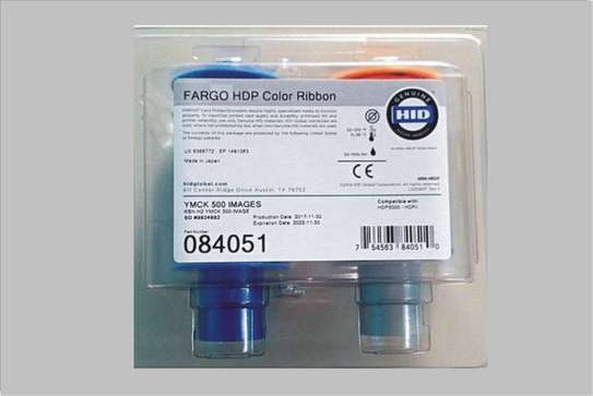Fargo HDP5000 YMCK Colour Ribbon 084051- Prints 500 Cards image 3