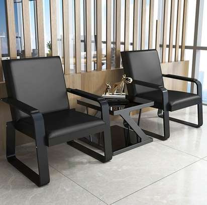 5 Seater Metal Frame Waiting Office Sofa image 7