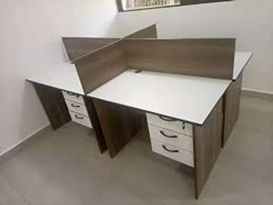 Four way office working station desks image 14