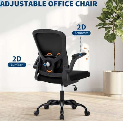 Office chair: Mesh Office Chair with Flip-Up Armrests image 3