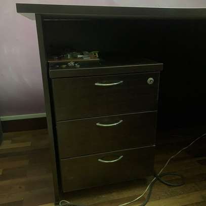 1.4-meter wooden custom home/office desk image 3