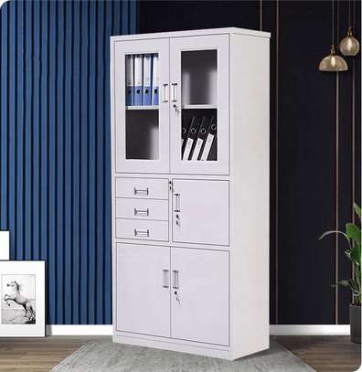 2-Door Metallic Filing Cabinet with Safe image 4
