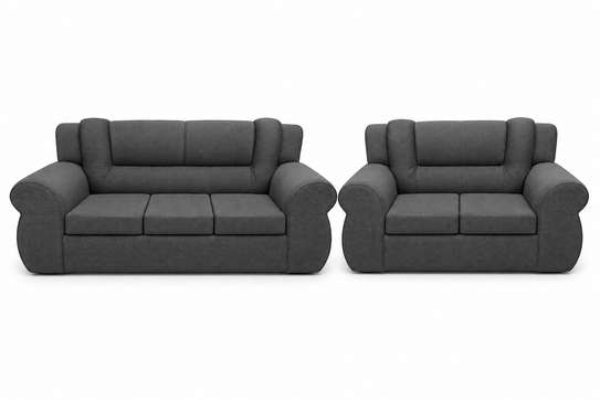 Used 5 seater Kangaroo Sofa(dark gray colour) image 3