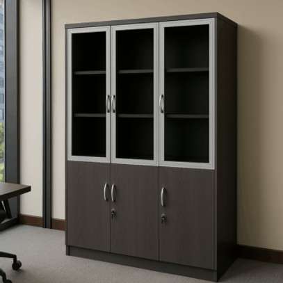 3-Door Wooden Office Cabinet image 4