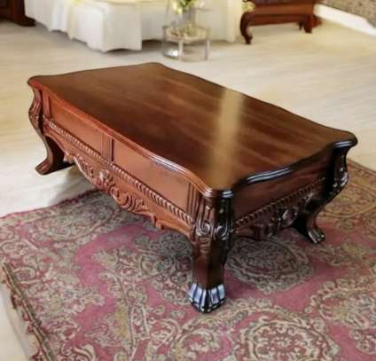 Coffee Tables : Rectangular Mahogany Coffee Table image 4