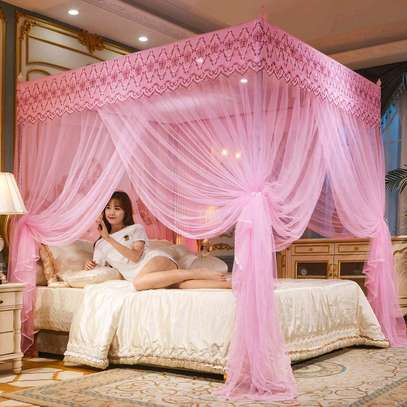QUEEN KING SIZE LACE MOSQUITO NET CANOPY image 2