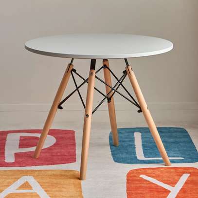 Dining Tables;White Round Dining Table In Tabaka image 7