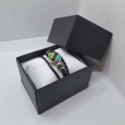 Tanzania Flag Bracelet Tanzanian Bangle Wristband Gift image 2