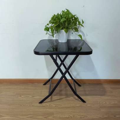 Foldable Glass Top Portable Table image 3