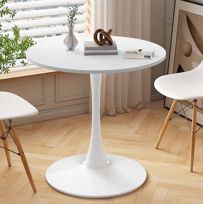 Dining Table; Round Finish Dining Table image 2