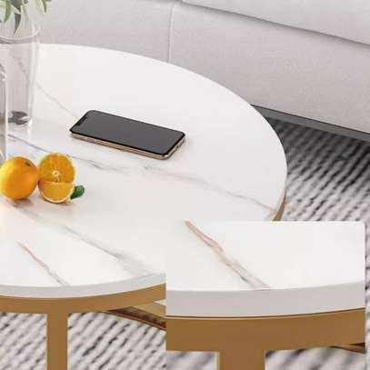 Coffee Tables: Marble Top Coffee Table For Living Room image 3