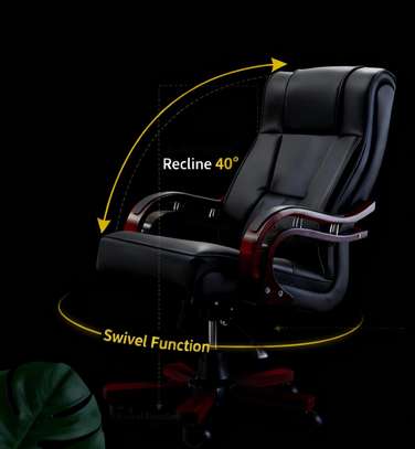 Executive Leather Office Chair Ergonomic High-Back image 7