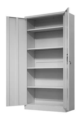 Office Cabinet : Grey Lockable Two-Door Steel Filing Cabinet image 10