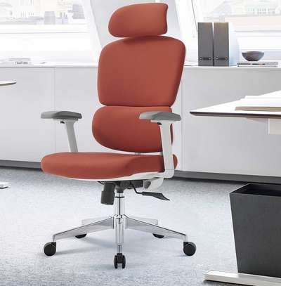 Orange Orthopedic Office Chair image 3
