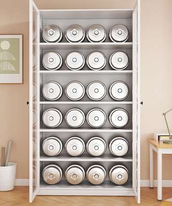 Office Cabinet:  Full 2-Doors Filing Glass Office Cabinet image 6
