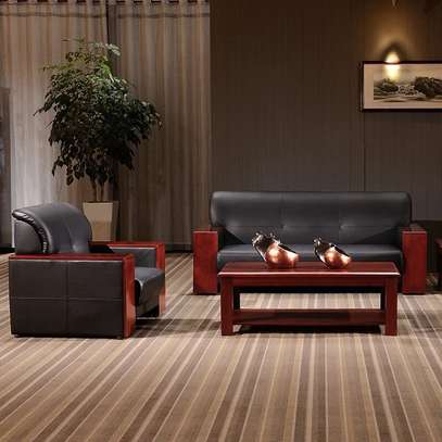 Modern 5-Seater Office Sofa Set image 5
