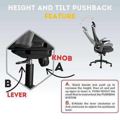 Office Chair: High Back Orthopedic Chair For Office Comfort image 3