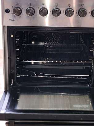 4-Burner Gas Stove Stainless Steel Oven Manual Control image 3