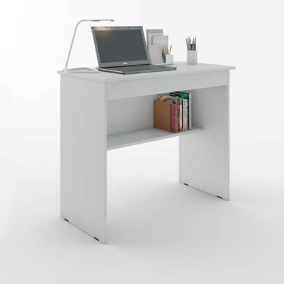 Office Desk: Table With 1 Drawer Organizer Shelf for Bedroom image 2