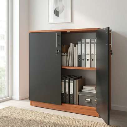 2 Door Lockbale Credenza Cabinet image 12