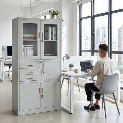 2-Door Metallic File Cabinet image 11