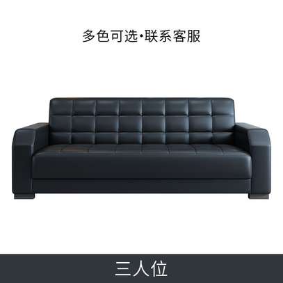 Office sofa: Modern Beautiful Three Seater Office Sofa image 2