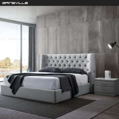 King Size Modern Bed with Side Draws image 3