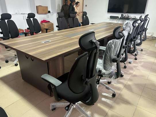 4.8 M Office Boardroom Table with stsorage image 3