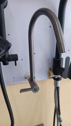 Stainless Steel Wall-Mount Kitchen Faucet High-Arc image 4