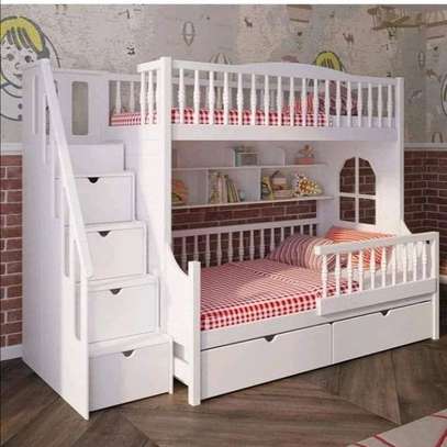 Wooden Bunk Bed Full/Twin with Storage Drawers image 13