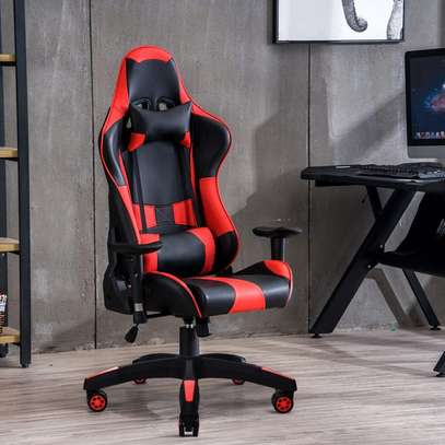 Office Chairs : Leather High back Gaming Chair image 2