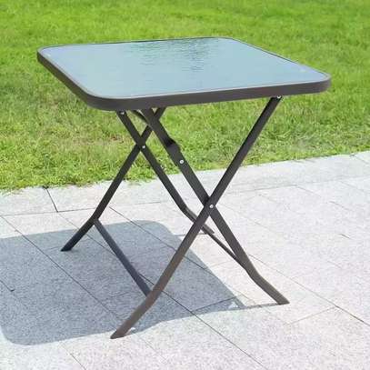 Foldable Glass Top Portable Table image 5
