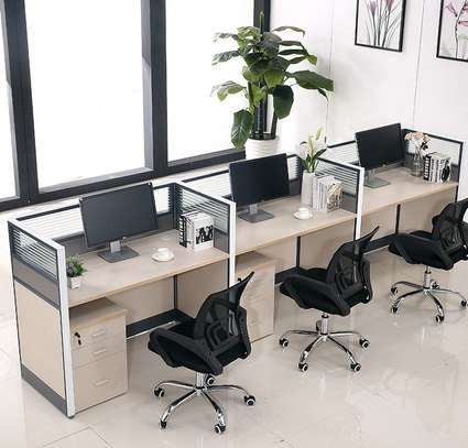 3 Seater Cubic Office Workstation image 12