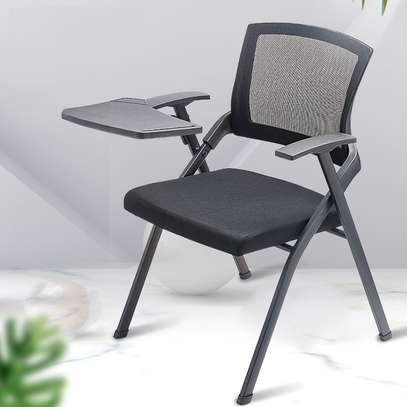Office Chairs: Mesh Conference Chair with a Writing Pad image 7