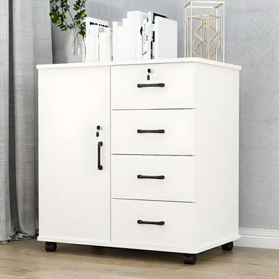 Office Cabinet: Wooden Credenza With Locakable Doors image 5