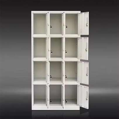 Secure 12-Locker Office Storage Cabinet image 8