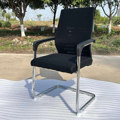 Ergonomic Fabric Mesh Reception Chair image 2
