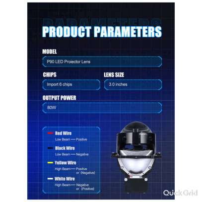 Brightest Universal Bi LED Projector Headlights in Kenya image 2