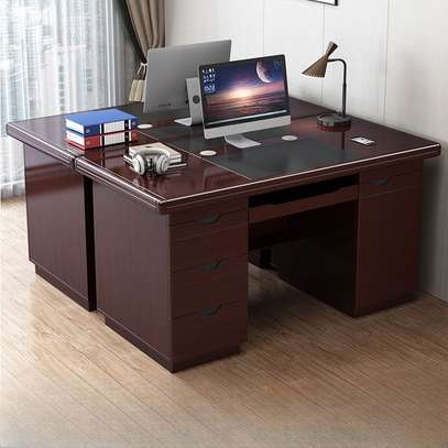 1400mm executive office desk with drawers image 11
