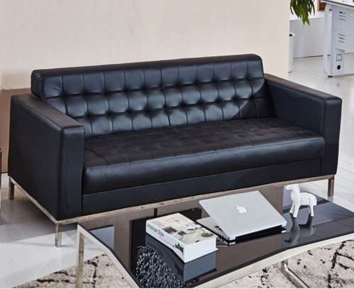 Office Sofa: 5 Seater Black Office Sofa In Mogonga image 7