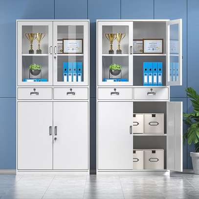 Office Cabinet: 2 Door White Office Cabinet In Riosiri image 5