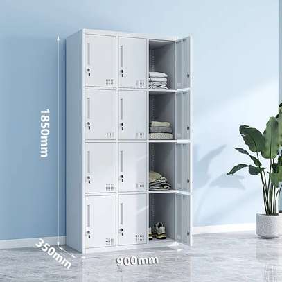 Secure 12-Locker Office Storage Cabinet image 5