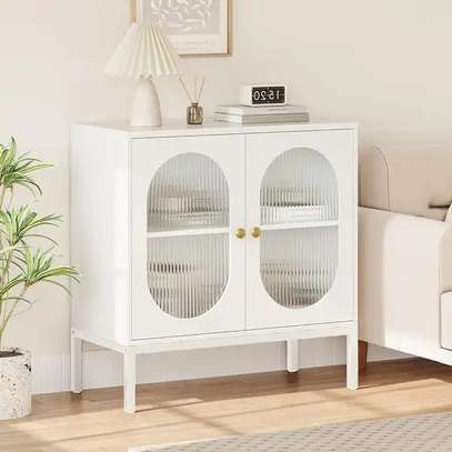 Cabinets : 2-Door Glass Display Storage Cabinet image 3