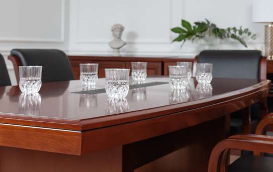 Office Table; 240cm Tufted Accent Boardroom Table image 2