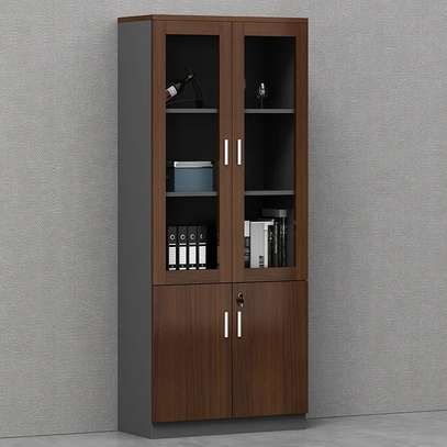 Wooden Executive 2 Door Lockable Office Storage Cabinet image 12