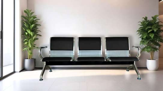 Office Bench: 3- Seater Semi-Padded Reception Office Bench image 2