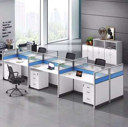 Cubic MDF 6 Way Office Workstation image 2